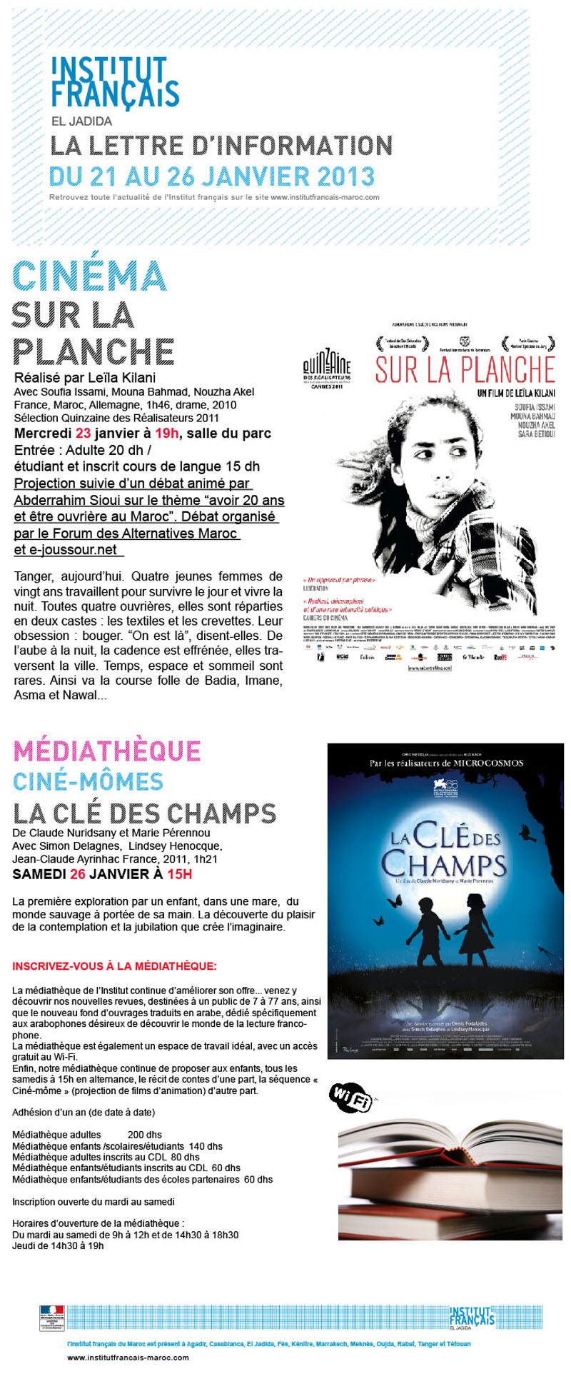 Newsletter 17 au 22 dec